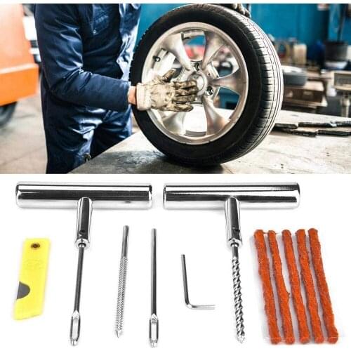 Car Tire Repair Kit Vacuum Tire Motorcycle Electric Car Tire Repair Tool Emergency Heavy Duty Tubeless Tire Puncture Repair Kit