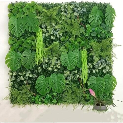 Wall Decoration 1 Piece Fake Green Plant Lawn Simulation Flower Artificial Grass