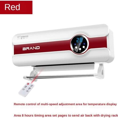Wall-mounte homebathroomwaterproofair-conditioning heater bedroom quick heating electric heater free installation remote control
