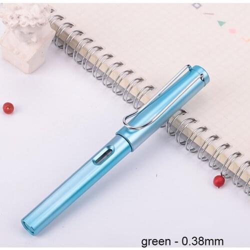 New Fountain Pen Colorful Extra Fine Nib 0.38mm/0.5mm Metal Pen Gift School Office Stationery SCI88
