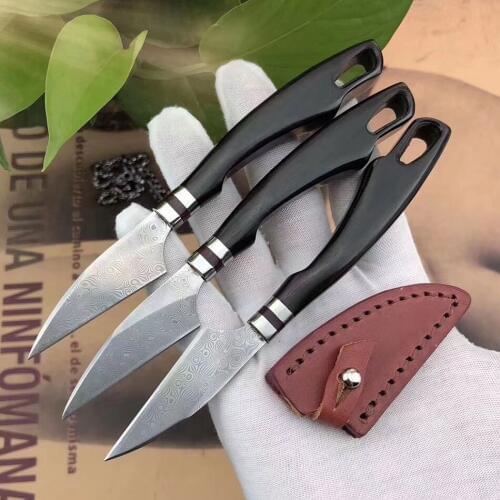 New style whole handmade Forge 83 layer Damascus Steel oud knife oudh incense tools agar knife aloes wood knives