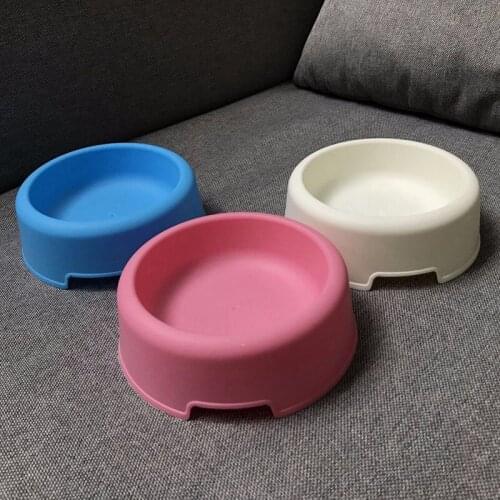 Plastic Pet Dog Bowl Puppy Cat Food Water Drinking Dish Feeder Cat Puppy Feeding Supplies Portable Small Dog Accessories