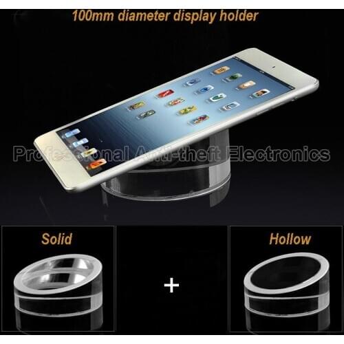 Security stand display holder base acrylic solid rack bracket support for ipad tablet pc anti-theft in retail shop