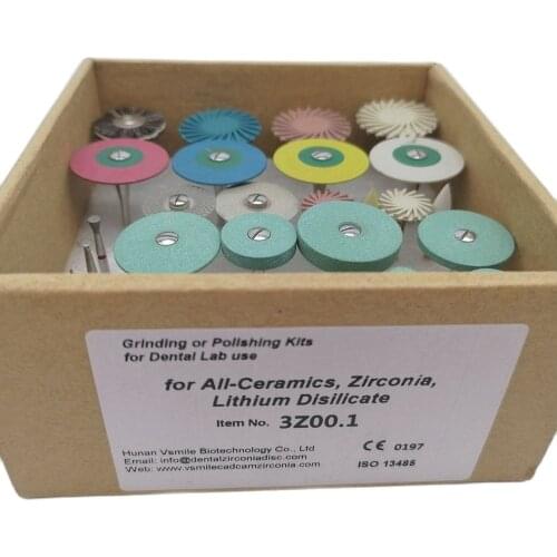 Complete Highly Efficient Diamond Polishing System for Finishing And Polishing All-ceramic Restorations