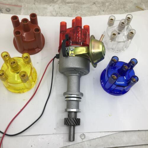 SherryBerg complete Electronic for Ford Pint for Bosch Escort, Capri, Cortina, Sierra 4 caps (red,blue,yellow,white clear )