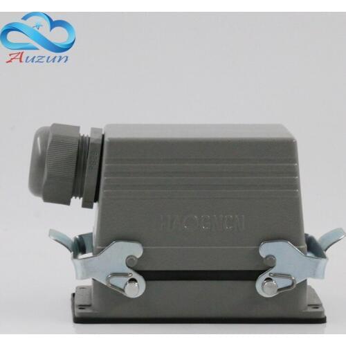 Rectangular heavy H48B - HE - 048-1 48 needle aviation plug connector side line 16 a500v two retaining screw