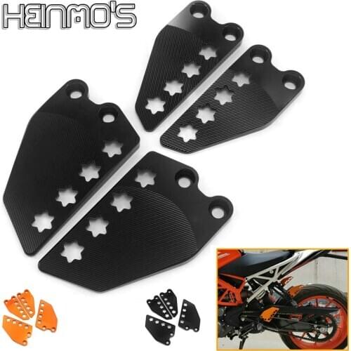 Front Rear Footrest Protector Pad Whole Set Foot Step Guard Wing Cover Foot Pedal For KTM Duke 250 390 2017 2018 2019 Moto Parts