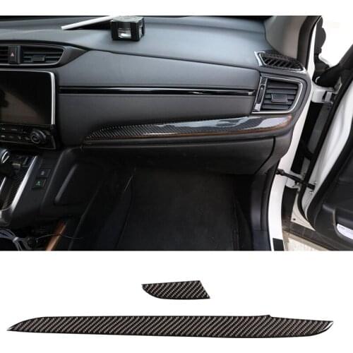 Carbon Fiber ABS Interior Central Control Dashboard Panel Cover Trim for Honda CR-V CRV 2016-2019 Car Stylings