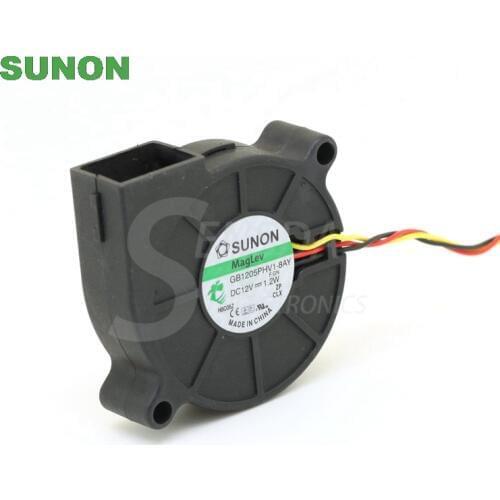 For Sunon GB1205PHV1-8AY F.GN DC 12V 1.2W Server Cooling turbo Blower Fan 51x51x15mm 3-wire