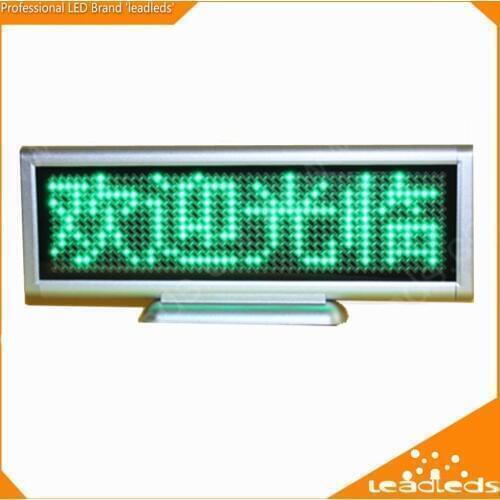 Green LED desktop screen desktop screen scroll on-board electronic display signs in both English and Chinese special offer
