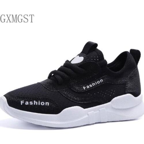 Women student Flats net new pu Autumn Women Sneakers gray 2021 Women Canvas Female Shoes Platform Flats Casual Ladies Vulcanize