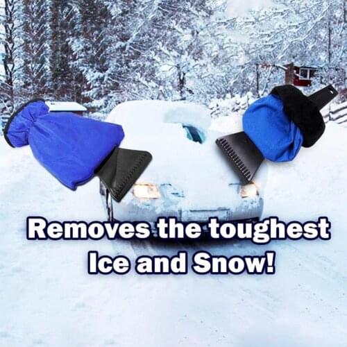 Winter Cleaning Snow Removal Shovel Warm Thicken Gloves Scraping Tool Supply deicing small snow shovel plus velvet thick gloves