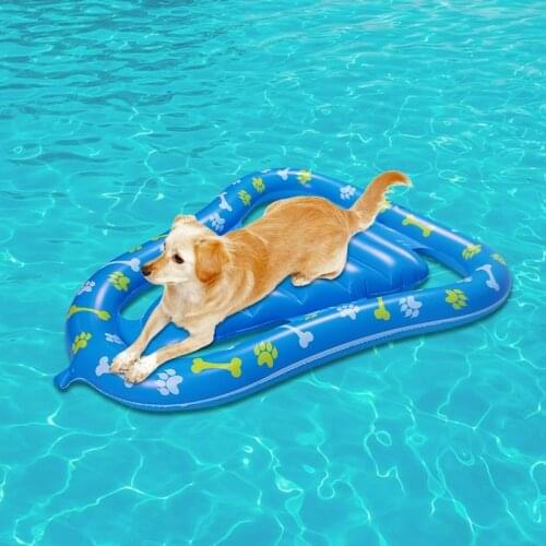 1 pcs pvc thick inflatable avocado inflatable pet floating row, inflatable dog swimming floating bed