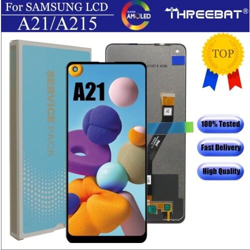 10pcs/lot 6.5" NEW AMOLED For Samsung Galaxy A21 Lcd A215 SM-A215U LCD Touch Screen Digitizer Glass Assembly Display Replacement