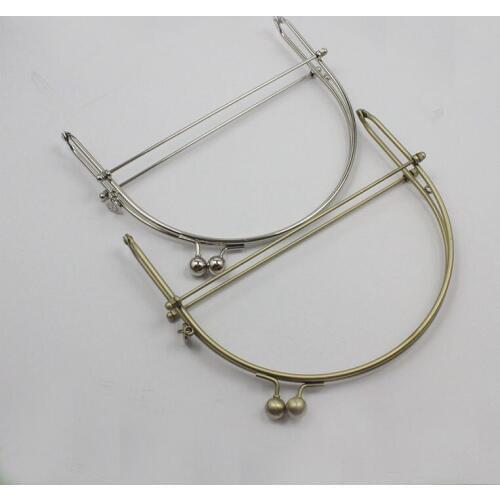 15cm (6 inch)antique brass half round metal purse frame