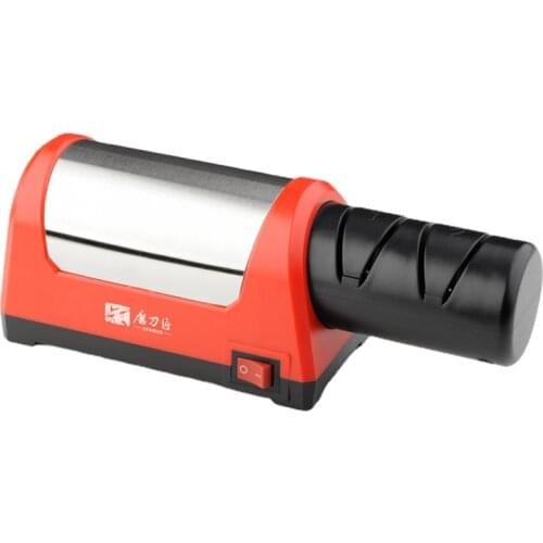 TAIDEA Sharpening Stone Two Stages Diamond Kitchen Knife 2 Slot Electric Diamond Steel Ceramic Home Knife Sharpener TG1031 h2