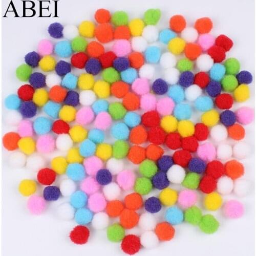 300pcs/lot 15mm Mix Pompom for Wedding Home Christmas Scrapbooking Decoration Soft Pom Pom Ball DIY Sewing Craft Accessories
