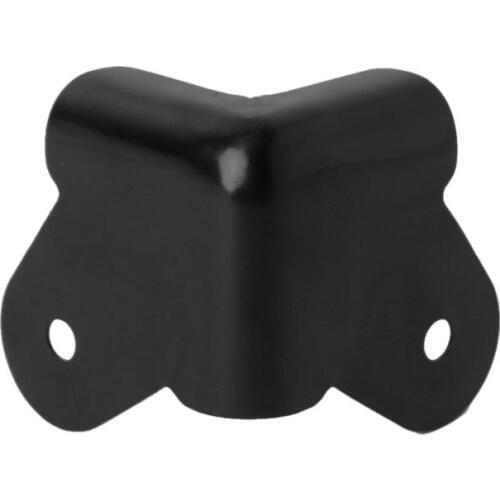 4PCS Speaker Corners Metal Angle Rounded Protector Guitar Amplifier Stage Cabinets Accessories Black