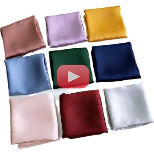 70*70cm Square Silk Scarf Women Fashion Solid Bandanas Lady Scarves Kerchief Women Head Scarf for Hair Neck Scarfs Neckerchief