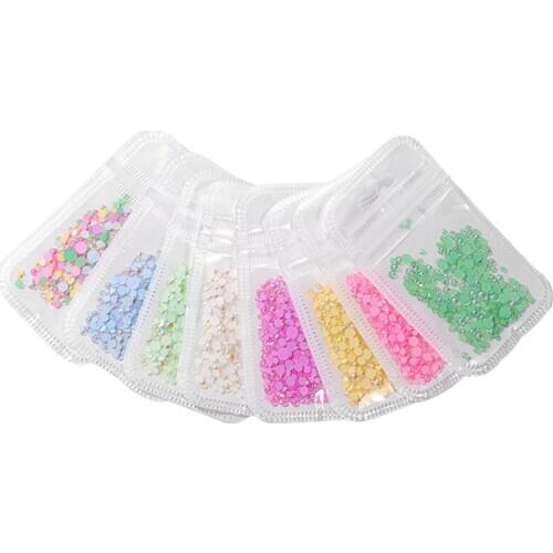 8Pcs Luminous Crystal Mixed Size Nail Art Rhinestone Ornaments 3D Sparkling Diamond Jewelry Glowing in the Dark