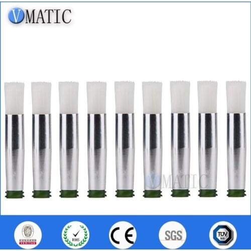 Free Shipping 14G 7mm Needle Brush Double Screw Thread Needles EFD Soft Brush Needle Round Mouth Glue Dispensing Brush Needle