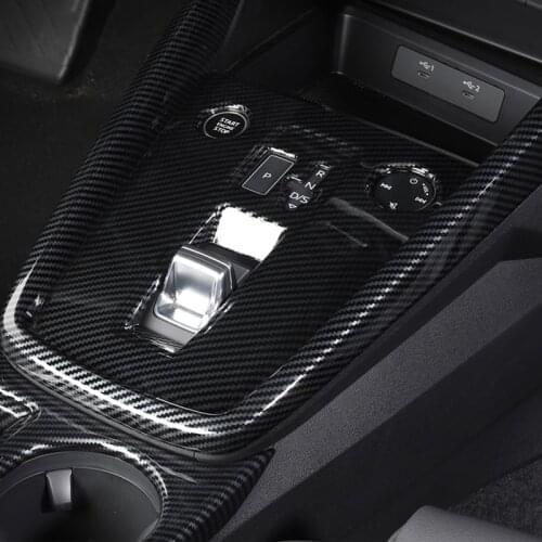 For Audi A3 8Y Center Console Gear Shift Panel Decoration Cover Carbon Fiber Style Trim Car Styling Interior Accessories LHD