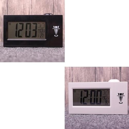 LED Digital Projection Alarm Clock Talking Electronic Desk Clock With Time Projection Bedside Wake Up Projector Watch kids