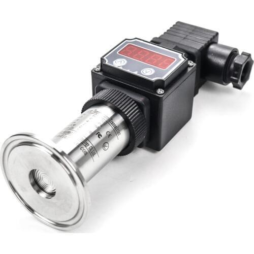 Edible oil milk pressure measurment hygienic flush film pressure sensor for oxygen air 0-300pa pressure 4-20ma 0-10v output