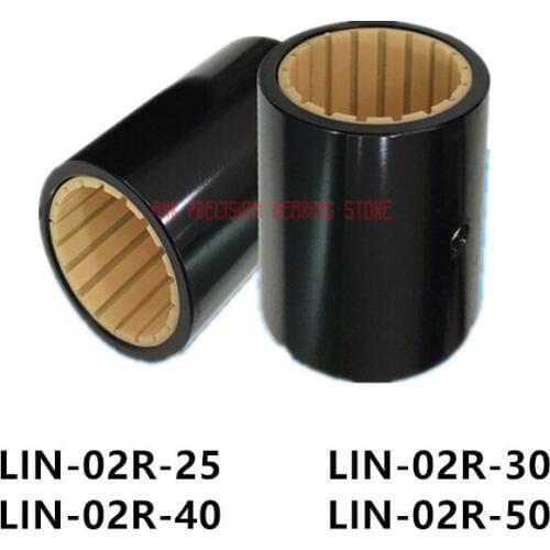 Cnc Router Parts Linear Rail Engineering Plastic Linear Plain Bearings Short Series Lin-02r-25 Lin-02r-30 Lin-02r-40 Lin-02r-50