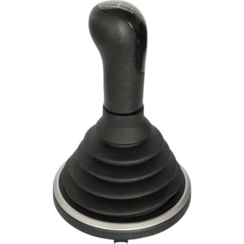 For Ford FIESTA FUSION 2002 - 2008 MT 5 6 speed Black Car Shift Gear Knob Handle With Dust Cover Car Styling
