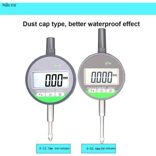 0.001mm Electronic Micrometer 0.00005" Digital Micrometer Metric/Inch Range 0-12.7mm 0-25.4mm Dial Indicator Gauge IP54