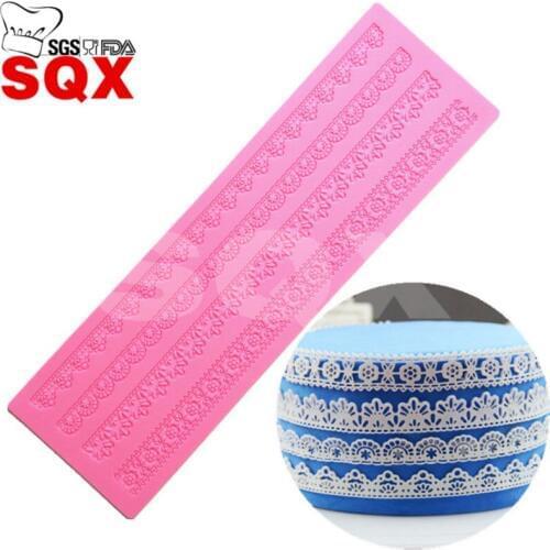 Leaf flower lace silicone mold chocolate fondant cake decorating baking kitchen accessories LS92