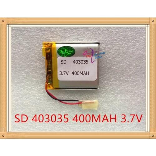 Liter energy battery 3.7V polymer lithium battery 403035 MP4 MP3 audio electronic dog driving recorder 400MAH