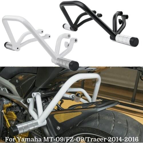MT09 FZ09 Motorcycle Stunt Subcage Crash Bar Rear Passenger Peg Protector For Yamaha MT-09 FZ-09 Tracer 2014-2016 Accessories