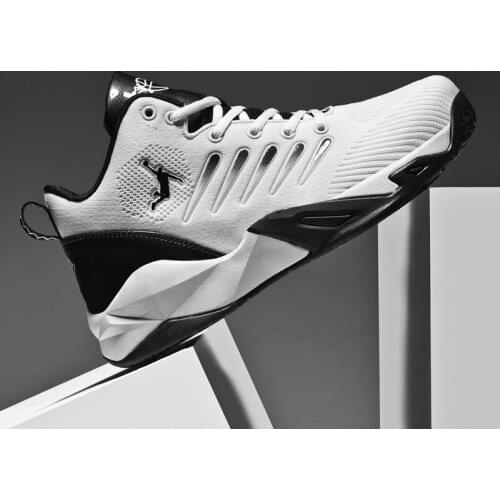 Men Basketball Shoes Men High-top Sports Air Cushion Athletic Sports Shoes Four Seasons Net Comfortable Breathable Sneakers