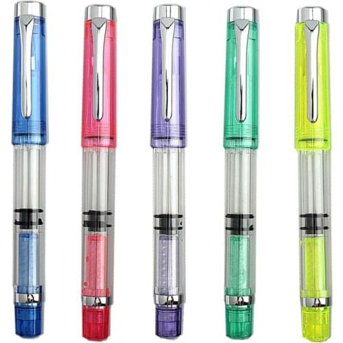 New 362 Piston Fountain Pen EF Nib 0.38mm Large-Capacity Gift Ink Pen for Business Office