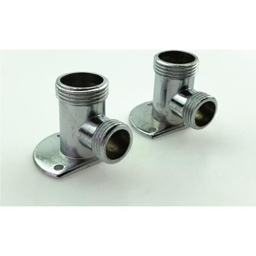 All-copper Shower Head Concealed To Exposed Seat Mixing Valve Fixed Seat Foot Black Plated Adapter