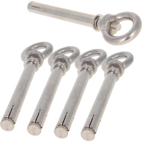 MroMax Expansion Ring for Steel Wire Stainless Steel M8*100/M8*120mm Total Length 125/145mm Ring Outer Diameter 39mm 1/2/4/5pcs