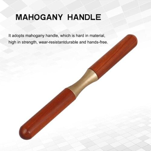 Hand-held Wooden Handle Pressure Roller Pipe Sheet Metal Repair Tools Saxophone Trumpet Trombone Sheet Metal Repair Instrument