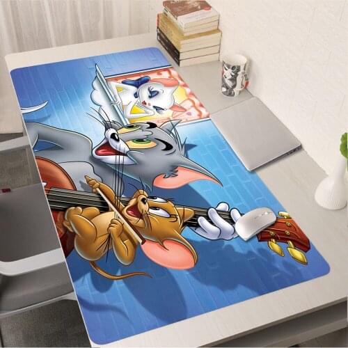 Cute Cat Mouse Pad Gamers Keyboard Desk Mat Xxl Anime Mausepad Speed Computer Gaming Accessories Mousepad Pc Gamer Complete