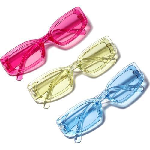 Vintage Small Square Sunglasses Women Brand Designer Retro Sunglass Rectangle Sun Glasses Female Candy Color Eyewears