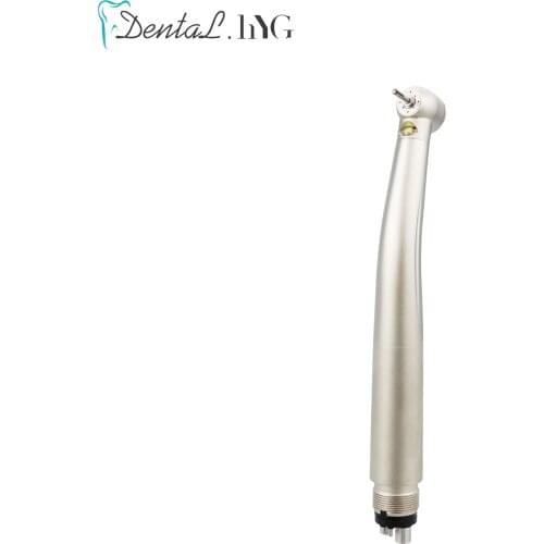 Dental High Speed Handpiece Push Button Standard Head 2/4Holes Air Turbine Single Water Spring Gold Color