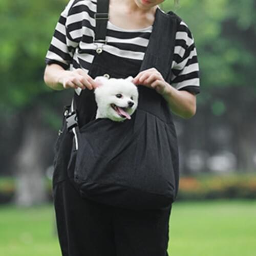 Pet Messenger Bag Carrier for Small and Medium Pets Hand Free Sling Adjustable