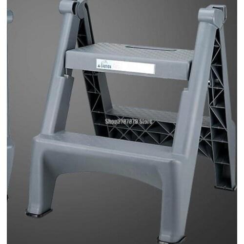 Car Washing Stool Plastic Household Folding Small Ladder Multi-functional Portable Two-step Ladder Indoor Thickening Miter Ladde