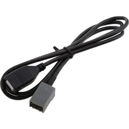 USB Aux Female Cable Adapter For Honda Civic Jazz Fit CR-V Accord Odyssey