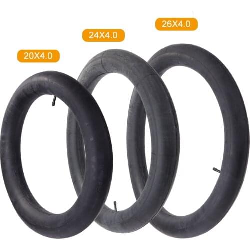 Bicycle inch Inner Tubes Bike Tire 20/24/26 inch Butyl Rubber Tyres 20x4.0/24x4.0/26x4.0 width Bike Cycling Tire Tube
