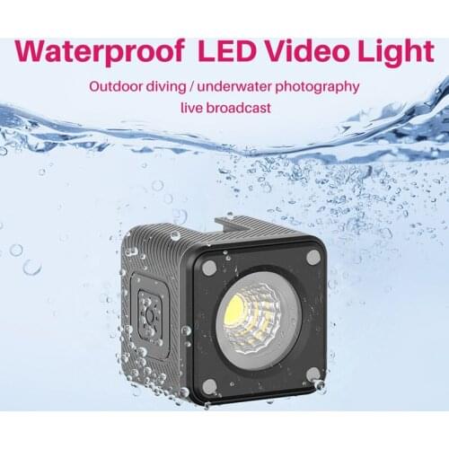 VIJIM Ulanzi L2 LED Video Light 5500K IP68 Underwater Diving Lights for DSLR Camera Phone Waterproof Magnet Charge for Live Vlog