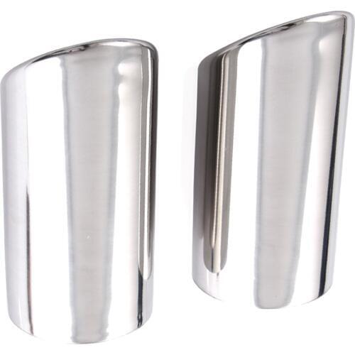Car Outlets Exhaust Pipe Stainless Steel Muffler Tip Tail Pipe 147mm for VW Jetta 6 MK6 2.0TDI 2.5 2011-2014
