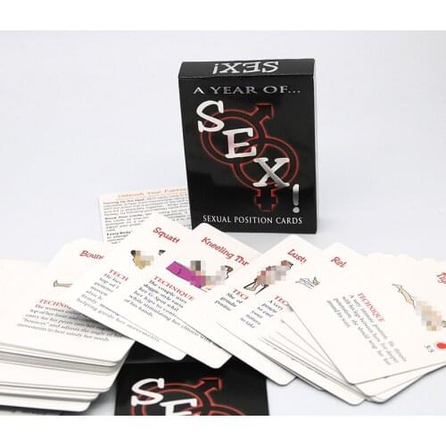 Adult Sexy Game Cards Sets for Couple Game Sex Postion Sex Toys Erotic Games Sexual Positions Play Paper Cards A Year Of Sex