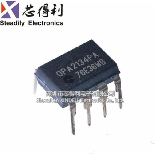 10pcs/lot Opa2134pa Operational Amplifier Dual-Channel Audio Vet Input Dip-8